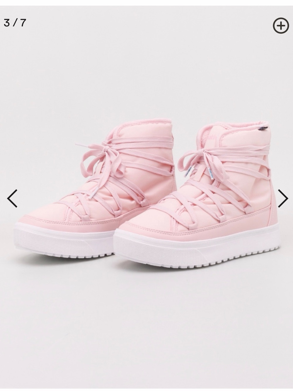 Native Pink High-Top Platform Lace-Up Sneakers
